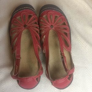 Jsport sandals red and black
